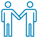 two people holding hands